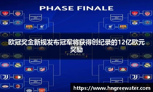 欧冠奖金新规发布冠军将获得创纪录的12亿欧元奖励